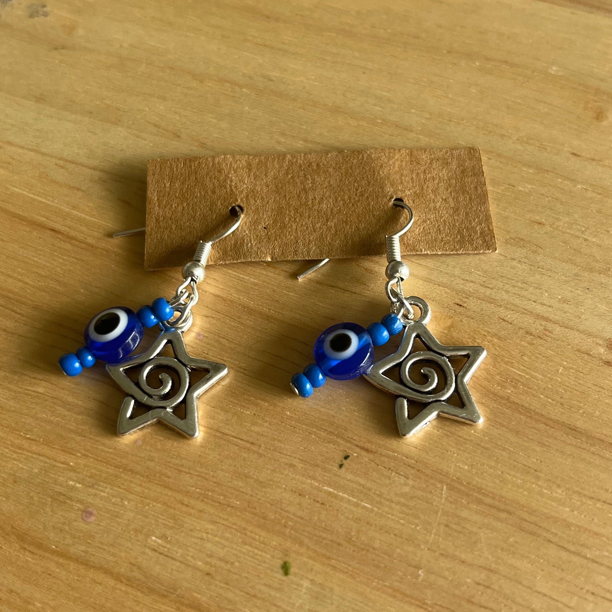 🧿Evil eye star earrings🧿